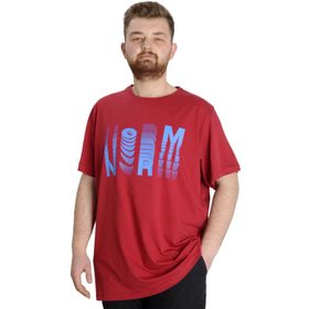 Mode XL 23147 Bordo Erkek T-shirt
