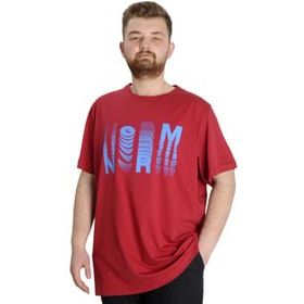 Mode XL 23147 Bordo Erkek T-shirt