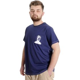 Mode XL 23201 İndigo Erkek T-shirt