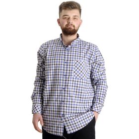 Mode XL 23300 Bej Ekose Uzun Kollu Erkek Gömlek
