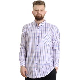 Mode XL 23300 Krem Ekose Uzun Kollu Erkek Gömlek