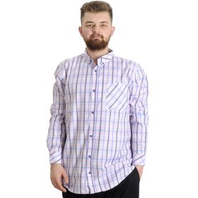 Mode XL 23300 Krem Ekose Uzun Kollu Erkek Gömlek