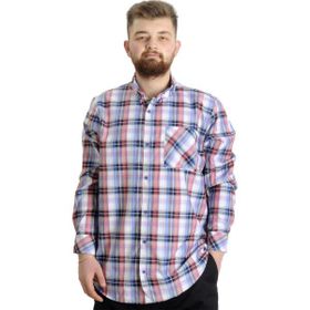 Mode XL 23300 Kum Siyah Ekose Uzun Kollu Erkek Gömlek