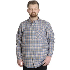 Mode XL 23300 Mor Ekose Uzun Kollu Erkek Gömlek
