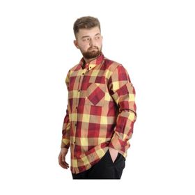 Mode XL 23300 Sarı Ekose Uzun Kollu Erkek Gömlek