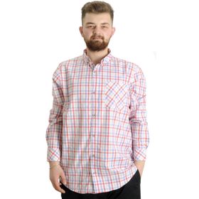 Mode XL 23300 Su Yeşili Ekose Uzun Kollu Erkek Gömlek