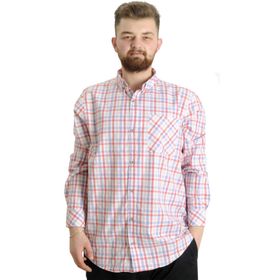 Mode XL 23300 Su Yeşili Ekose Uzun Kollu Erkek Gömlek