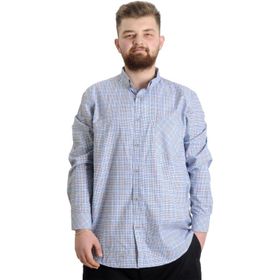 Mode XL 23300 Taba Ekose Uzun Kollu Erkek Gömlek