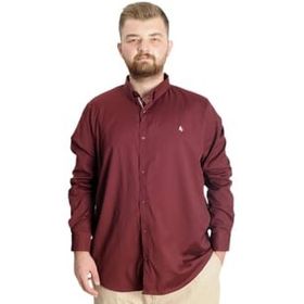 Mode XL 23303 Bordo Uzun Kol Tom Oxford Erkek Gömlek