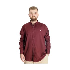 Mode XL 23303 Bordo Uzun Kol Tom Oxford Erkek Gömlek
