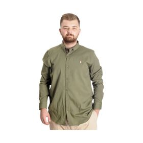 Mode XL 23303 Haki Uzun Kol Tom Oxford Erkek Gömlek
