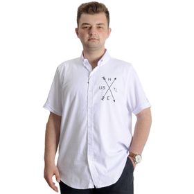 Mode XL 23306 Hustle Beyaz Gabardin Erkek Gömlek