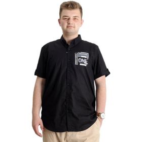 Mode XL 23307 One City Siyah Gabardin Erkek Gömlek