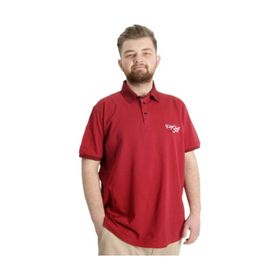 Mode XL 23317 Port Shield Bordo Erkek Polo T-Shirt