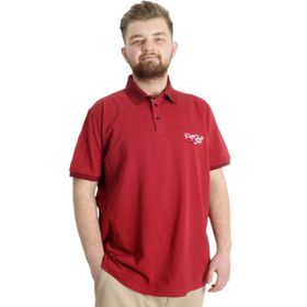 Mode XL 23317 Port Shield Bordo Erkek Polo T-Shirt