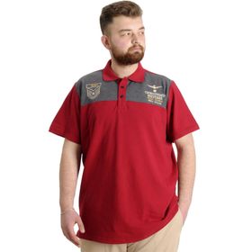 Mode XL 23327 Militare Bordo Erkek Polo T-Shirt