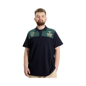 Mode XL 23327 Militare Lacivert Erkek Polo T-Shirt