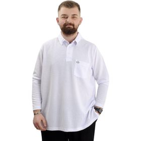 Mode XL 23449 Waffle Beyaz Erkek Sweatshirt