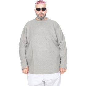 Mode XL 23460 Waffle Haki Erkek Sweatshirt