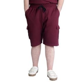 Mode XL 23500 Waffle Bordo Kargo Cep Erkek Şort