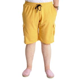 Mode XL 23500 Waffle Hardal Kargo Cep Erkek Şort