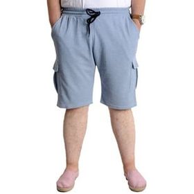 Mode XL 23500 Waffle Mavi Kargo Cep Erkek Şort