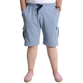 Mode XL 23500 Waffle Mavi Kargo Cep Erkek Şort
