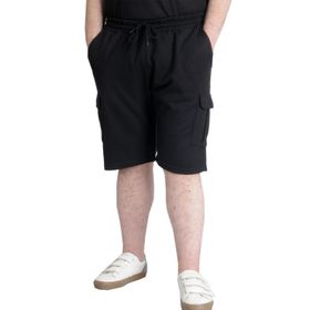 Mode XL 23500 Waffle Siyah Kargo Cep Erkek Şort