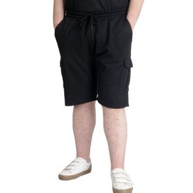 Mode XL 23500 Waffle Siyah Kargo Cep Erkek Şort