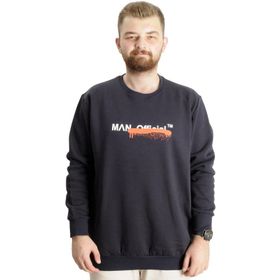 Mode XL 23528 Lacivert Bisiklet Yaka Erkek Sweatshirt