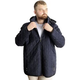 Mode XL 23639 Lacivert Kapitone Erkek Mont