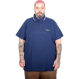 Mode XL 25315 İndigo Eagle Polo Yaka Erkek T-shirt