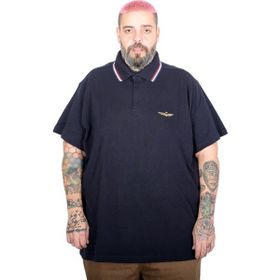 Mode XL 25315 Lacivert Eagle Polo Yaka Erkek T-shirt