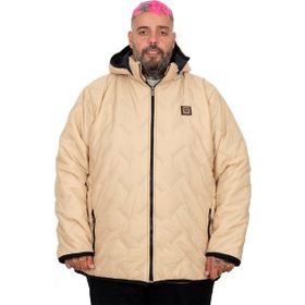 Mode XL 25708 Kapüşonlu Kapitone Vizon Erkek Mont