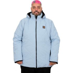 Mode XL 25708 Mavi Kapüşonlu Kapitone Erkek Mont