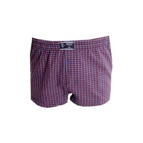 Mode XL 6348 Bordo Desenli Poplin Erkek Boxer