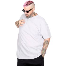 Mode XL U20036 Gri Hakim Yaka Erkek T-shirt