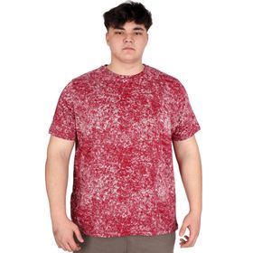Mode XL U20037 Bordo Bisiklet Yaka Erkek T-shirt