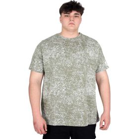 Mode XL U20037 Haki Bisiklet Yaka Erkek T-shirt