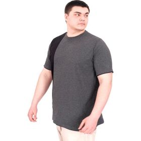 Mode XL U22134 MD08 Antrasit Parçalı Erkek T-shirt