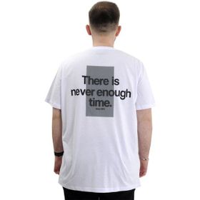 Mode XL U24036 Beyaz Bisiklet Yaka Baskılı Erkek T-shirt
