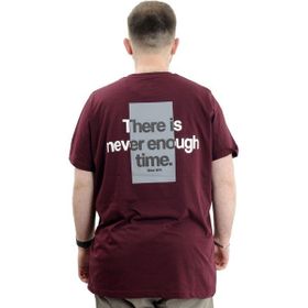Mode XL U24036 Mürdüm Bisiklet Yaka Baskılı Erkek T-shirt