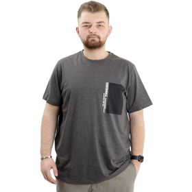 Mode XL U24043 Thinkers Antramelanj Bisiklet Yaka Erkek T-shirt