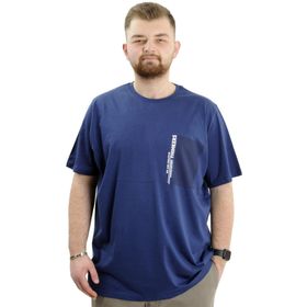 Mode XL U24043 Thinkers İndigo Erkek T-shirt
