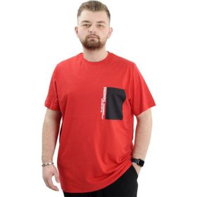 Mode XL U24043 Thinkers Kırmızı Bisiklet Yaka Erkek T-shirt