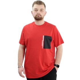 Mode XL U24043 Thinkers Kırmızı Bisiklet Yaka Erkek T-shirt