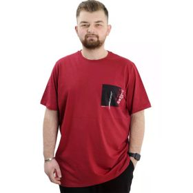 Mode XL U24044 Refill Bordo Erkek T-shirt