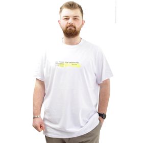 Mode XL U24047 Simplicity Beyaz Erkek T-shirt