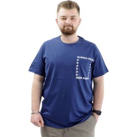Mode XL U24051 Number İndigo Erkek T-shirt