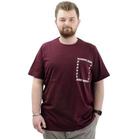 Mode XL U24051 Number Mürdüm Erkek T-shirt